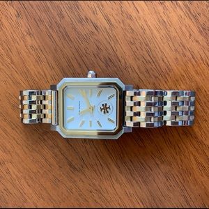 Tory Burch Robinson Watch, Gold/Stainless Steel